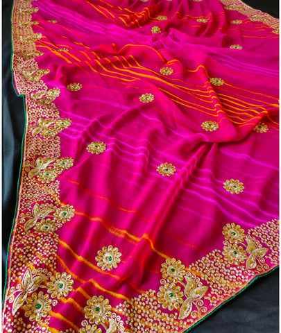 Lehariya Saree